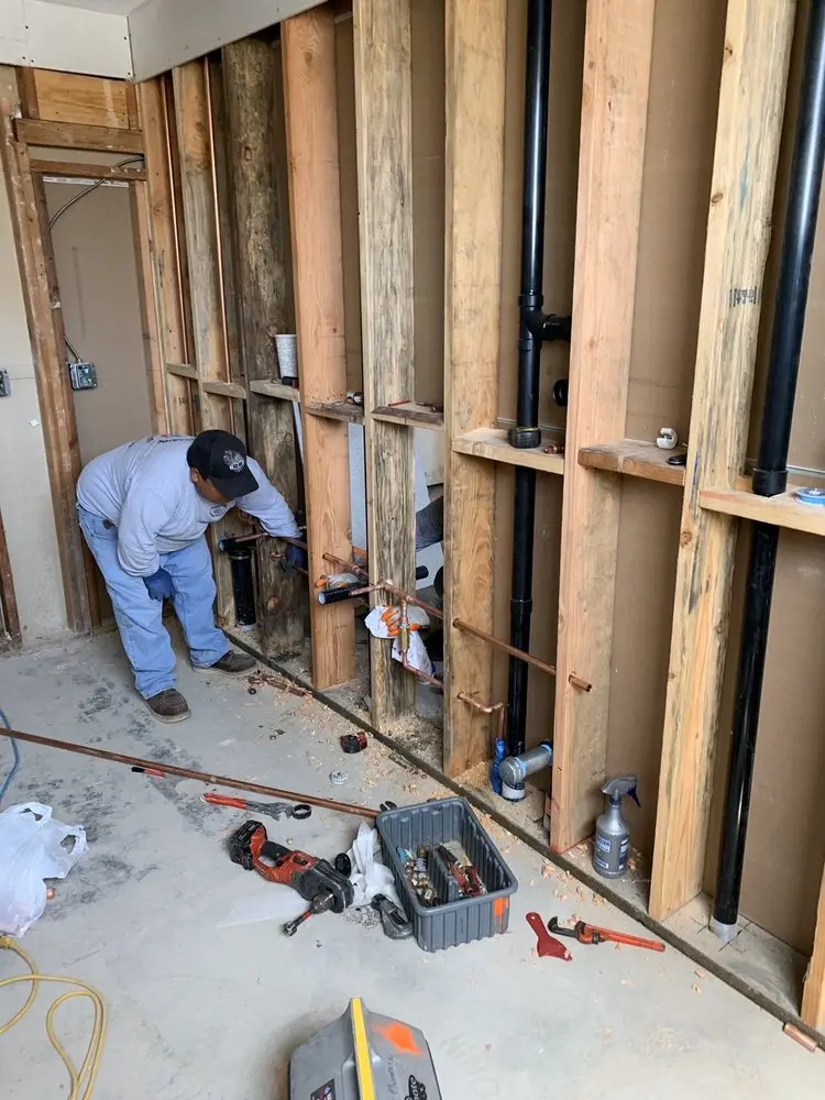 Commercial rough-in plumbing for Water Heater Replacement in Massanetta Springs